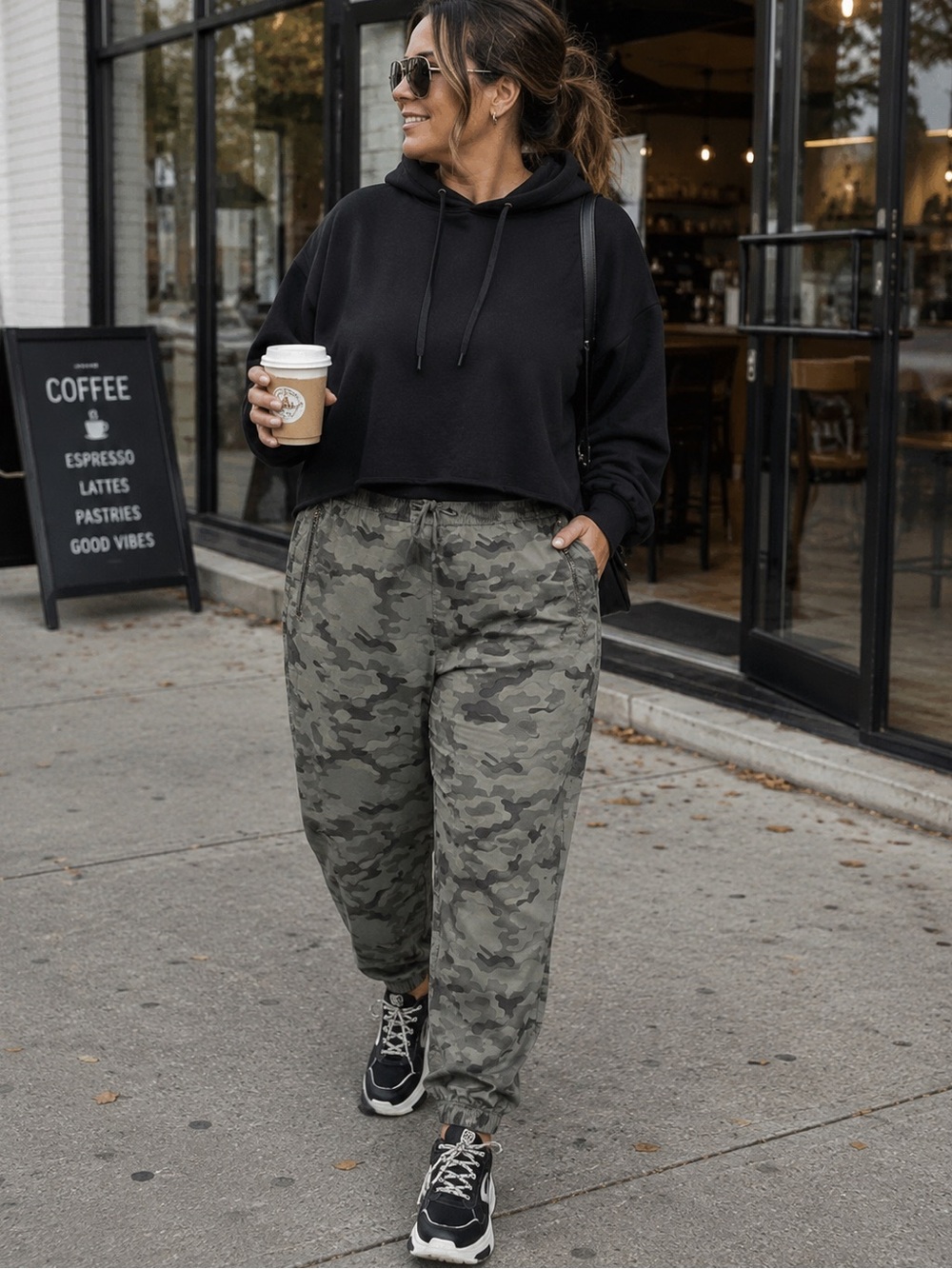 American Eagle Camo Joggers XXL Olive Green Like New